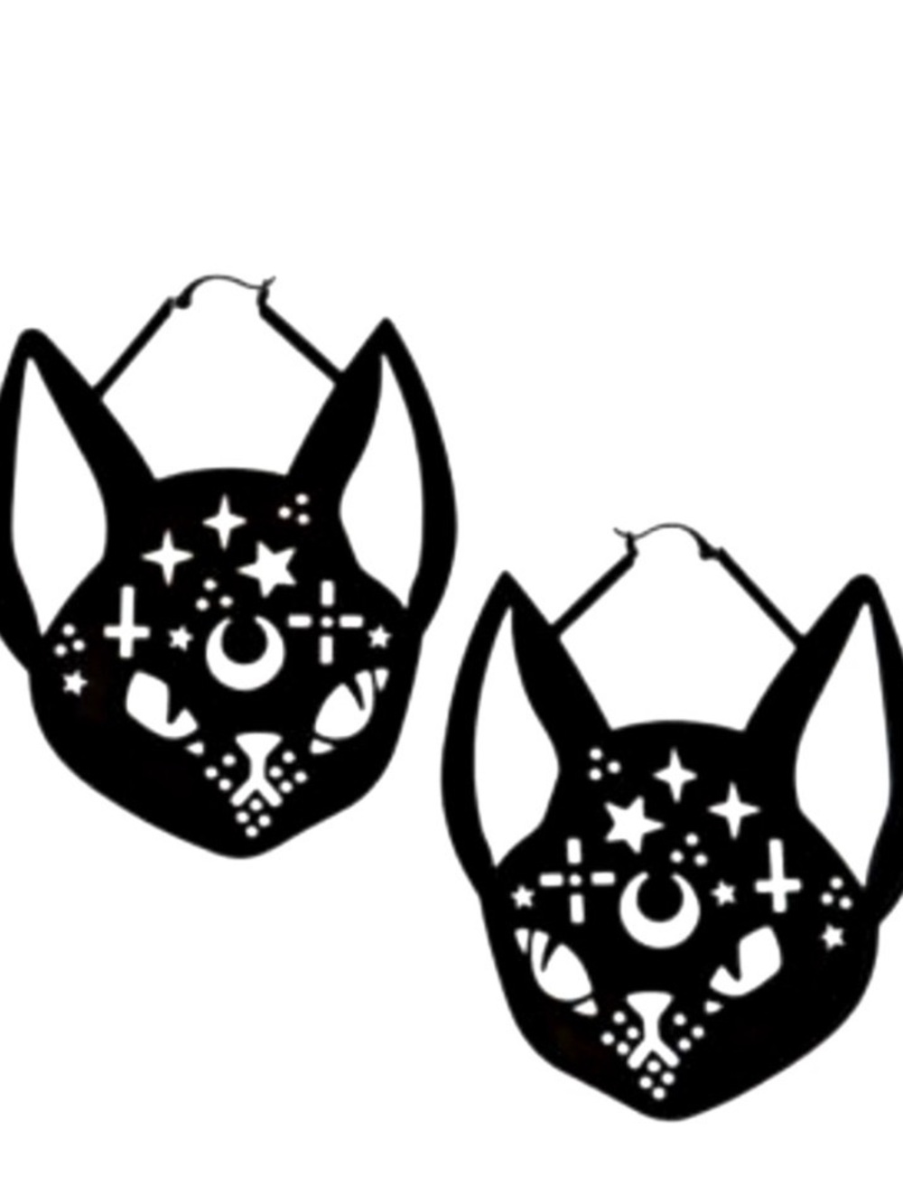 Spencer’s Black Cat Earrings